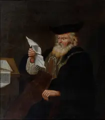 Portrait of a rabbi by Rembrandt Harmensz van Rijn, oil on canvas, sold May 2012