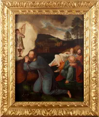 The Agony in the Garden by Flemish School, oil on panel, sold May 2012