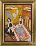 Untitled by Donald Stanley Wilf, oil on canvas, offered Oct 2016