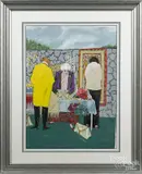 Untitled by Donald Stanley Wilf, gouache, offered Oct 2016