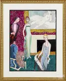 Untitled by Donald Stanley Wilf, gouache, offered Oct 2016