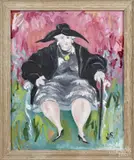 Untitled by Donald Stanley Wilf, oil on canvas, offered Oct 2016