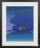 Untitled by Jean-Michel Folon, color lithograph, offered Oct 2016