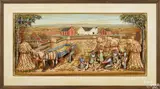 diorama of a harvest scene by Aaron Zook, mixed media, offered Oct 2016