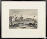 and wash Seminary at Gettysburg June by Augustus Köllner, 1840, ink, offered Oct 2016