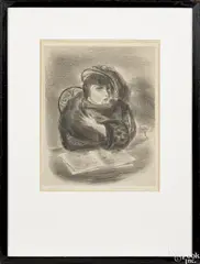 Untitled by Yasuo Kuniyoshi, lithograph, offered Oct 2016