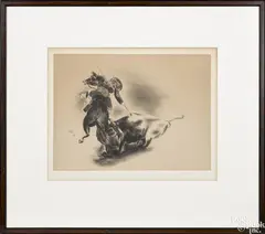 Untitled by Yasuo Kuniyoshi, lithograph, sold Oct 2016