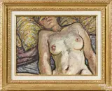 female nude by Harold F. Weston, oil on canvas, offered Oct 2016