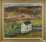 Untitled by Paul Wescott, oil on canvas, offered Oct 2016