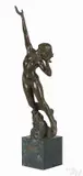 female nude by George Anthonisen, patinated bronze, offered Oct 2016