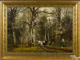 landscape with a horse drawn cart by William Preston Phelps, oil on canvas, offered Oct 2016