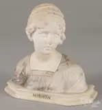 bust of Mignon by Giuseppe Bessi, marble, offered Sep 2016