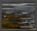 Tory Island scene by Patsy Dan Rodgers, oil on board, offered Sep 2016
