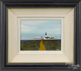 Tory Island scenes by Patsy Dan Rodgers, oil on board, offered Sep 2016