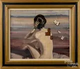 Untitled by Edith Belfiore, oil on canvas, offered Sep 2016