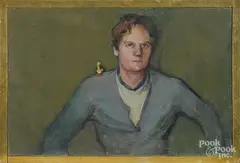 portrait of Doug Martensen by Nancy Adler, oil on board, offered Jun 2016