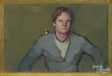 portrait of Doug Martensen by Nancy Adler, oil on board, offered Jun 2016