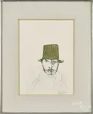 signed engraving by Leonard Baskin, pencil, offered Jun 2016