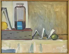 still life by Nancy Adler, oil on canvas, offered Jun 2016