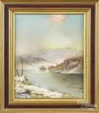 river landscapes by George Brewerton, pastel, offered Jun 2016