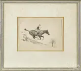 Untitled by Paul Brown, drypoint, offered Jun 2016
