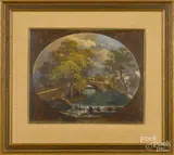 Untitled by Jonathan Bachelder, oil on board, offered Jun 2016