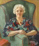 portrait of a woman by Julia Greenwood, oil on canvas, offered Jun 2016
