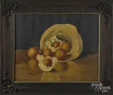 still life by M. Clark Raymand, oil on canvas, offered Apr 2016