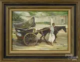 Untitled by Ralph von Lehmden, oil on board, offered Apr 2016