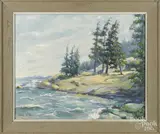 coastal scene by James McKeon, oil on canvas, offered Apr 2016
