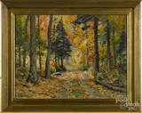 landscape by Frank A. Barney, oil on board, offered Apr 2016