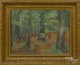 landscape by Frank A. Barney, oil on canvas, offered Apr 2016