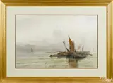 river scene by Frank F. English, watercolor, offered Apr 2016