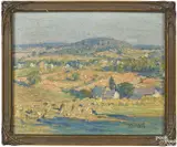 landscape by George Sotter, oil on board, offered Apr 2016