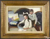 Untitled by William Starkweather, oil on board, offered Apr 2016