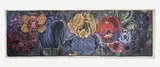 Fruit and Flower Nocturnal by Lowell Nesbitt, 1982, oil on canvas (unstretched), sold Oct 2022