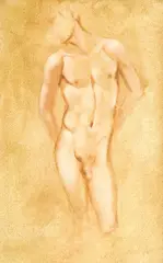 Untitled (Nude) by Pierre Amédée Marcel-Béronneau, pastel on paper, sold Oct 2022