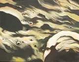 Crater Godin by Lowell Nesbitt, 1969, oil on canvas, sold Nov 2022