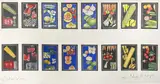 Fruits and Vegetables by Lowell Nesbitt, 1980, collage, marker, paint, and crayon on Bainbridge Board, sold Nov 2022