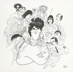 Tribute to Colin Higgins by Al Hirschfeld, lithograph, sold Nov 2022