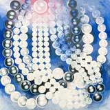 Pearls in Blue by Lowell Nesbitt, 1985, oil on canvas, sold Nov 2022