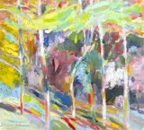 Autumn's Start by Ralph Della-Volpe, oil on canvas, sold Nov 2022