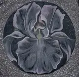 Shadow Iris by Lowell Nesbitt, 1982, oil on canvas (unstretched), sold Dec 2022