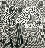 Lily by Lowell Nesbitt, 1973, etching, sold Dec 2022
