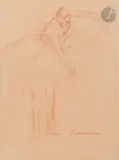Ballerine by Pierre Carrier-Belleuse, Sanguine, sold Nov 2022