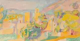 Village de la Drôme by André Lhote, Gouache, sold Nov 2022