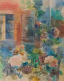 Nature morte champêtre by Jean Dufy, 1924, Aquarelle gouachée sur papier contrecollé sur carton, sold Nov 2022