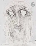 Un de la Bible by Henry de Waroquier, Encre, fusain et aquarelle, sold Nov 2022