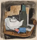 Nature morte à la théière by Jean Souverbie, Gouache, sold Nov 2022