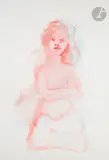 Somnambule n° 5 by Léonor Fini, vers 1995, Aquarelle, sold Nov 2022